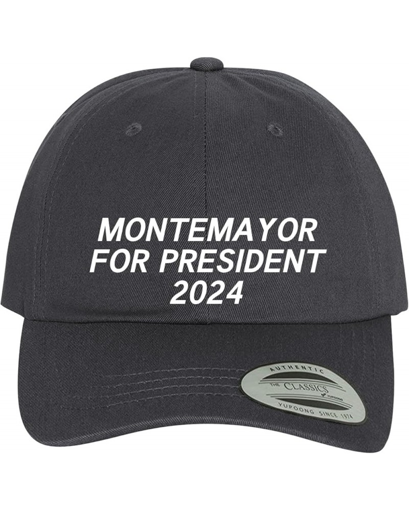 Montemayor for President 2024 - Comfortable Dad Hat Baseball Cap Dark Grey $19.55 Baseball Caps