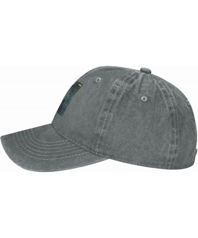 The Charlie Music and Daniels Baseball Cap Unisex Vintage Washed Cap Adjustable Casual Denim Ball Hat Black Gray $14.05 Baseb...