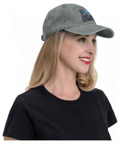 The Charlie Music and Daniels Baseball Cap Unisex Vintage Washed Cap Adjustable Casual Denim Ball Hat Black Gray $14.05 Baseb...