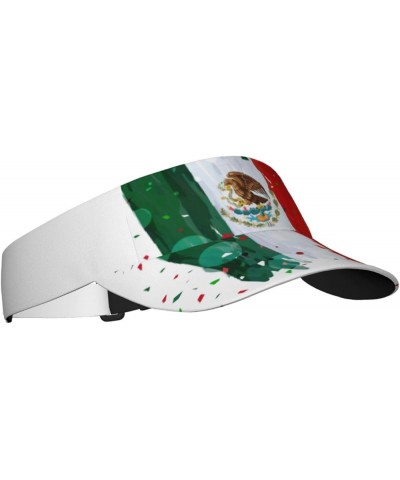 Cute Flag Hat Women Men Adjustable Flag Visor Hat Summer Fashion Sport Sun Cap Beach Flag Hat Mexico Flag 003 $12.36 Visors