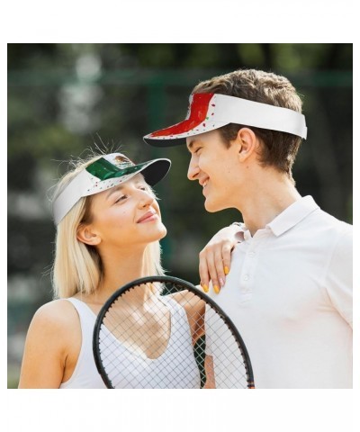 Cute Flag Hat Women Men Adjustable Flag Visor Hat Summer Fashion Sport Sun Cap Beach Flag Hat Mexico Flag 003 $12.36 Visors