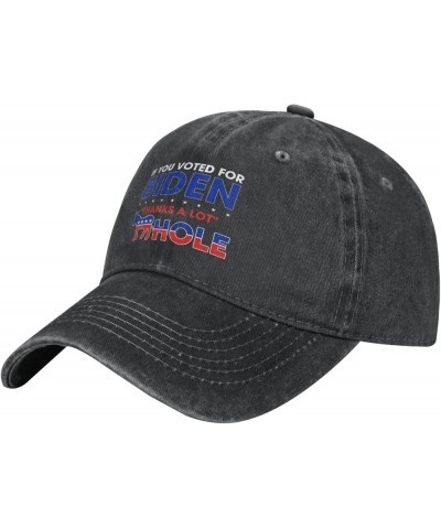 If You Voted for Biden Thanks A Lot Hole Joe Biden HatJoe Biden Sucks Hat Trump 2024 Anti Democrat Hat Baseball Cap Black $10...