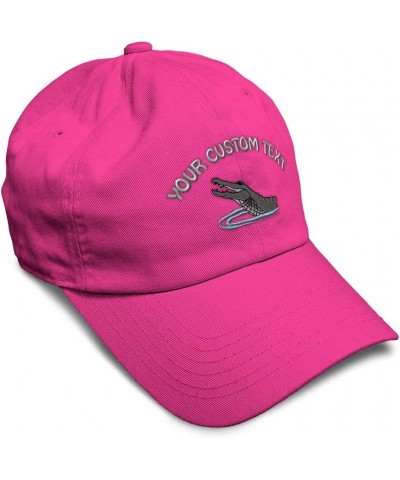 Soft Baseball Cap Wildlife Alligator Crocodile Reptile Wild Animals Antelope Cotton Dad Hats for Men & Women Hot Pink Persona...