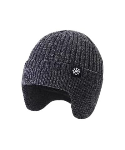 Knitted Hat Men's Winter Hat Knitted Wool Solid Color Beanie Hat Men's Warm Skull Hat Thickened Outdoor Ski Hat Coffee $16.22...