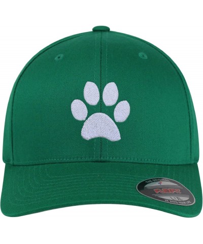 Flexfit Dog Paw Embroidered Baseball Cap Cute Puppy Black Small-Medium Green $17.69 Baseball Caps