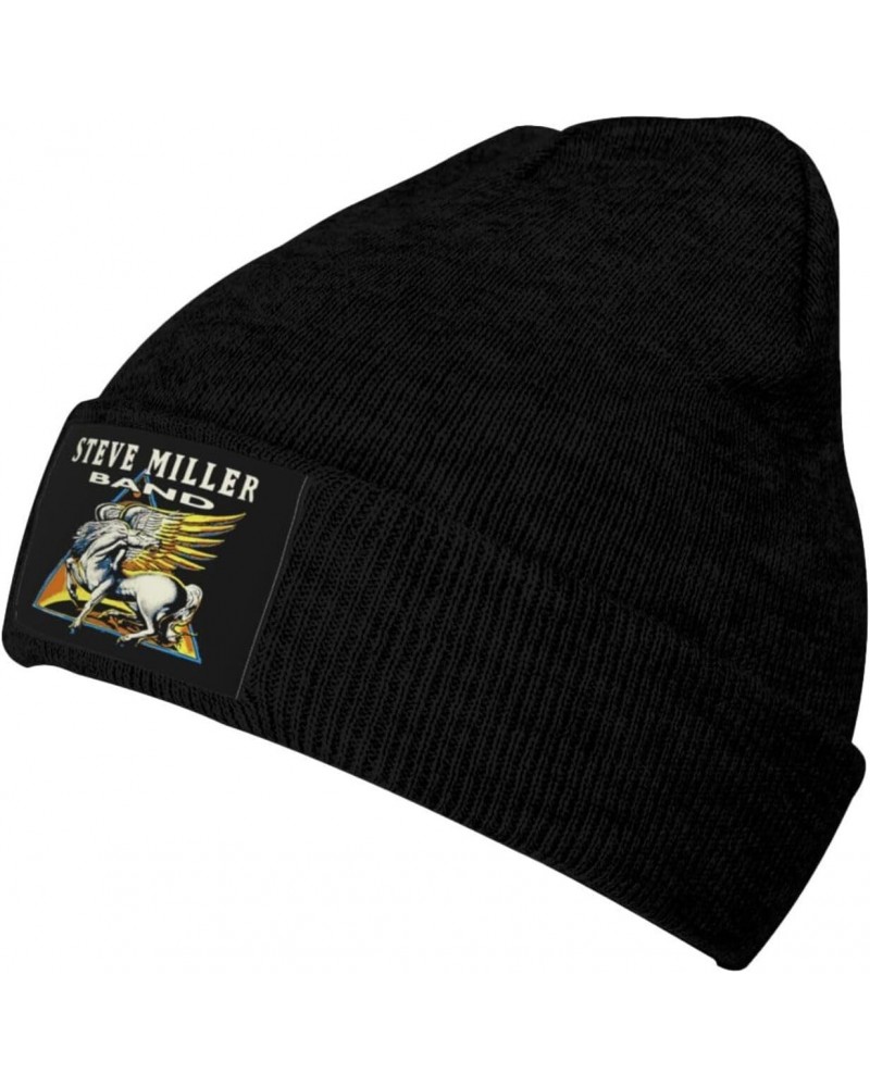 Steve Pop Singer Miller Knit Hat Unisex-Adults Soft Cuffed Cap Casual Fashion Beanie Hats for Cold Weather Ski Black $11.03 S...