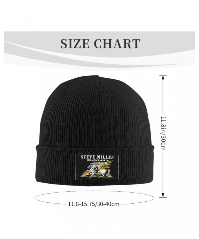 Steve Pop Singer Miller Knit Hat Unisex-Adults Soft Cuffed Cap Casual Fashion Beanie Hats for Cold Weather Ski Black $11.03 S...