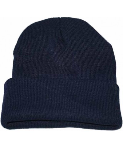 Women's Cuffed Knit Beanie Winter Hats Knit Skull Cap Warm Stocking Hats Running Skull Cap Daily Beanie Hat Dark Blue $8.52 S...