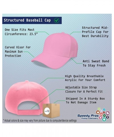 Custom Baseball Cap Firefighter Logo Silver Embroidery Dad Hats for Men & Women Soft Pink Design Only $13.50 Baseball Caps