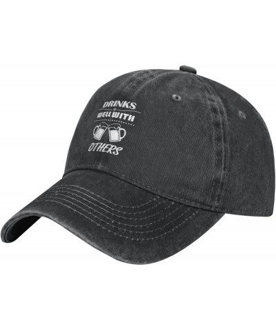 Adult Vintage Trucker Dad Hat,Easily Distracted by Horses,Baseball Cap Funny Cowboy Hat Black8 $9.86 Baseball Caps