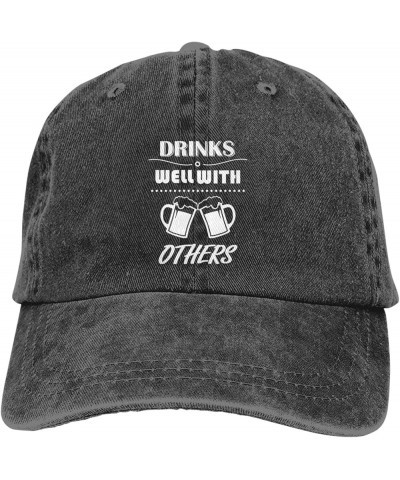 Adult Vintage Trucker Dad Hat,Easily Distracted by Horses,Baseball Cap Funny Cowboy Hat Black8 $9.86 Baseball Caps