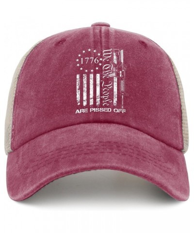 We The People are Pissed Off Hats Vote Hats for Women Mens AllBlack Birthday Hat Trucker Hat Beach Hat Deep Rose $12.64 Cowbo...