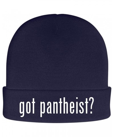 got Pantheist? - Soft Adult Beanie Cap Navy $13.94 Skullies & Beanies