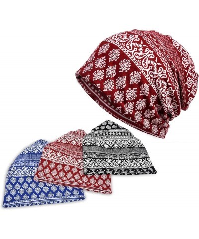 Women's Baggy Casual Chemo Beanie Cap 3 Pack-m $19.37 Skullies & Beanies