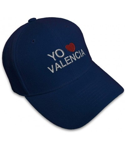 Baseball Cap Yo Amo Valencia Spanish Embroidery Foreign Languages Navy Design Only $11.07 Baseball Caps