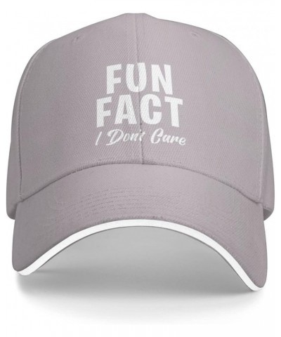 Fun Fact I Don't Care Funny Gifts Baseball Cap Men Hats Sun Hat for Women Cowboy hat Dad Hat Trucker hat Black Gray $8.72 Bas...