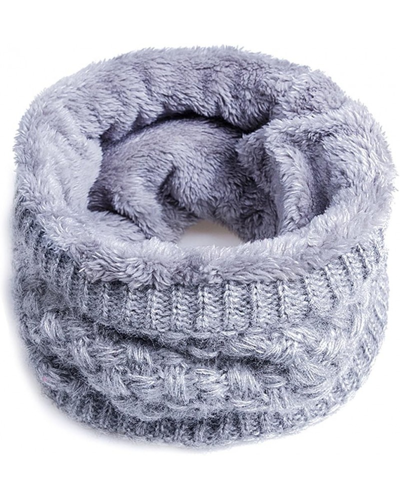 Women Winter Infinity Scarf knit Neck Warmer Chunky Scarves Soft Thick Circle Loop Scarves for Kids and Adults Gray $10.19 Sc...