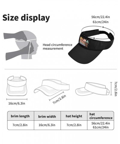 Mama Beautiful fearlesses Lovely Brave Strong Cap Sun Visors for Women Sun Visor Packable Visor Hat Allblack $10.56 Visors