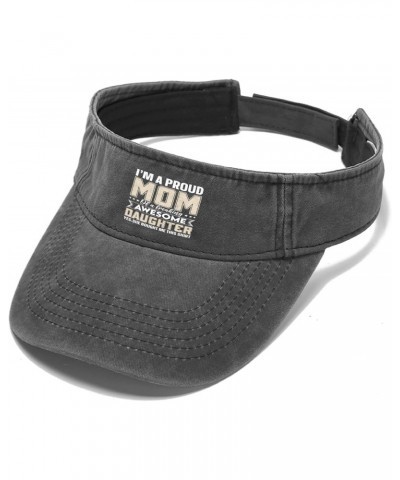 I'm A Proud Mom of A Freaking Awesome Daughter Hat Sun Visor for Teens Visor Hats Stylish Sports $17.48 Visors