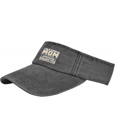 I'm A Proud Mom of A Freaking Awesome Daughter Hat Sun Visor for Teens Visor Hats Stylish Sports $17.48 Visors