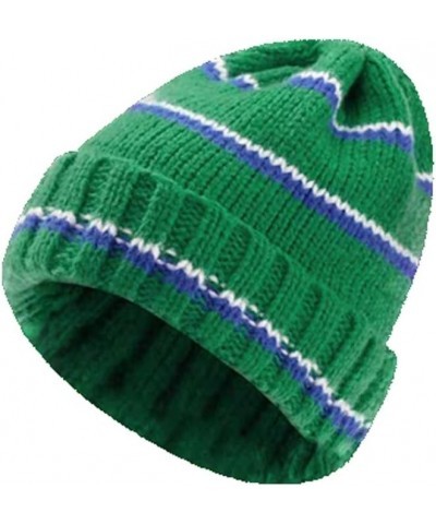 Cute Fleece Lined Beanie - Animal Warm Winter Hat for Men and Women - Soft Knit Cap with Pom for Cold Weather Greenb $11.33 S...