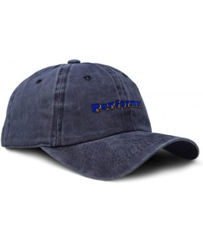 Soft Washed Baseball Cap Performer Cotton Dad Hats for Men & Women Navy Design Only $15.65 Baseball Caps