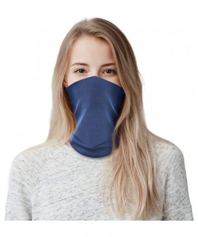 Adult Classic Neck Gaiter Face Scarf/Neck Cover/Face Cover For Sun Dust Cycling Hiking Sports,Navy Solid $7.39 Scarves