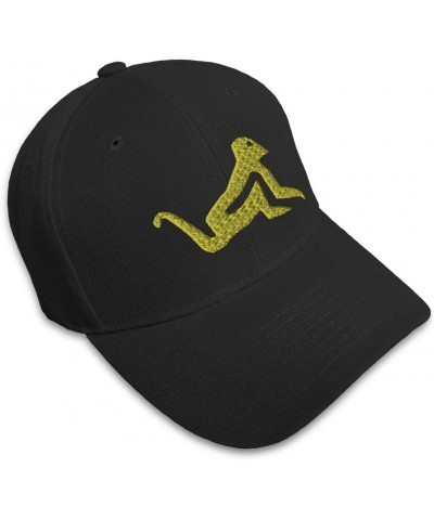 Baseball Cap Monkey A Embroidery Animals Wild Hats for Men & Women Black Design Only $11.88 Baseball Caps