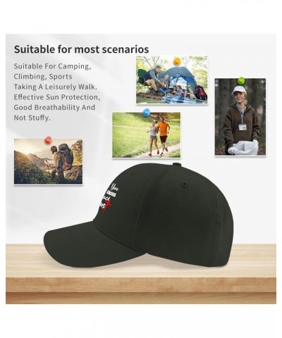 Hiking Hats for Men Funny Beach Baseball Cap for Womens Funny Hats Light Weight Baseball Cap Men Blackish Green $9.99 Sun Hats