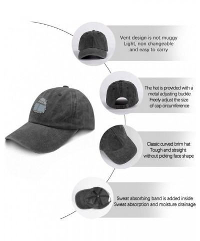 Cowboy Embroidery Baseball caps for Male Sheep Vintage Embroidered Washed Denim Ball Cap Pigment Black $13.76 Cowboy Hats