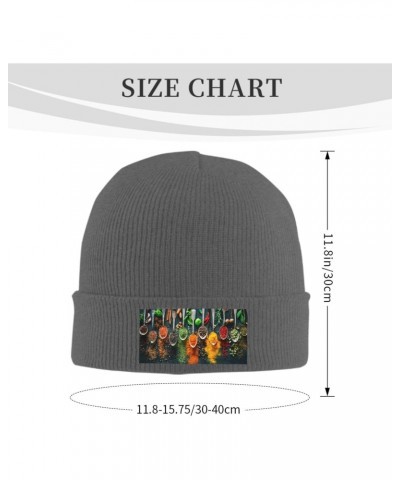 Condiments Spices Luxurious Velvet Patch Design,Knitted Wool Hat,Ideal for Sporty & Outdoor Activities $11.40 Skullies & Beanies