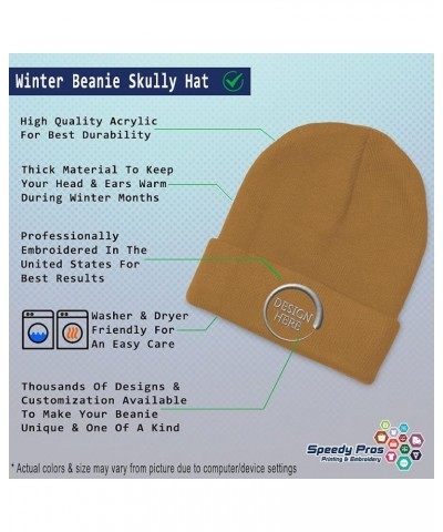 Beanies for Men Poker Cards Game Embroidery Poker Winter Hats for Women Acrylic Skull Cap 1 Size Khaki Design Only $9.96 Skul...