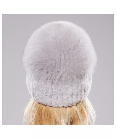 Women Winter Hat Knitted Hat Top Natural Cap Beanies Hat White $11.66 Skullies & Beanies