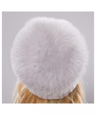 Women Winter Hat Knitted Hat Top Natural Cap Beanies Hat White $11.66 Skullies & Beanies