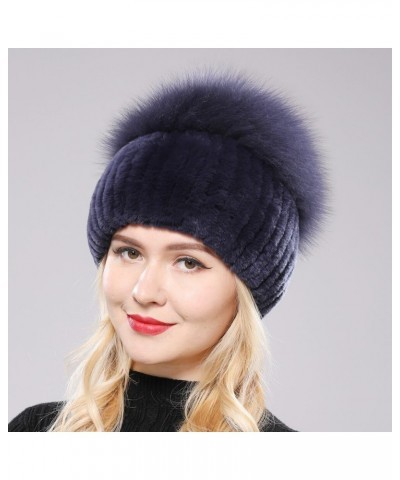 Women Winter Hat Knitted Hat Top Natural Cap Beanies Hat White $11.66 Skullies & Beanies