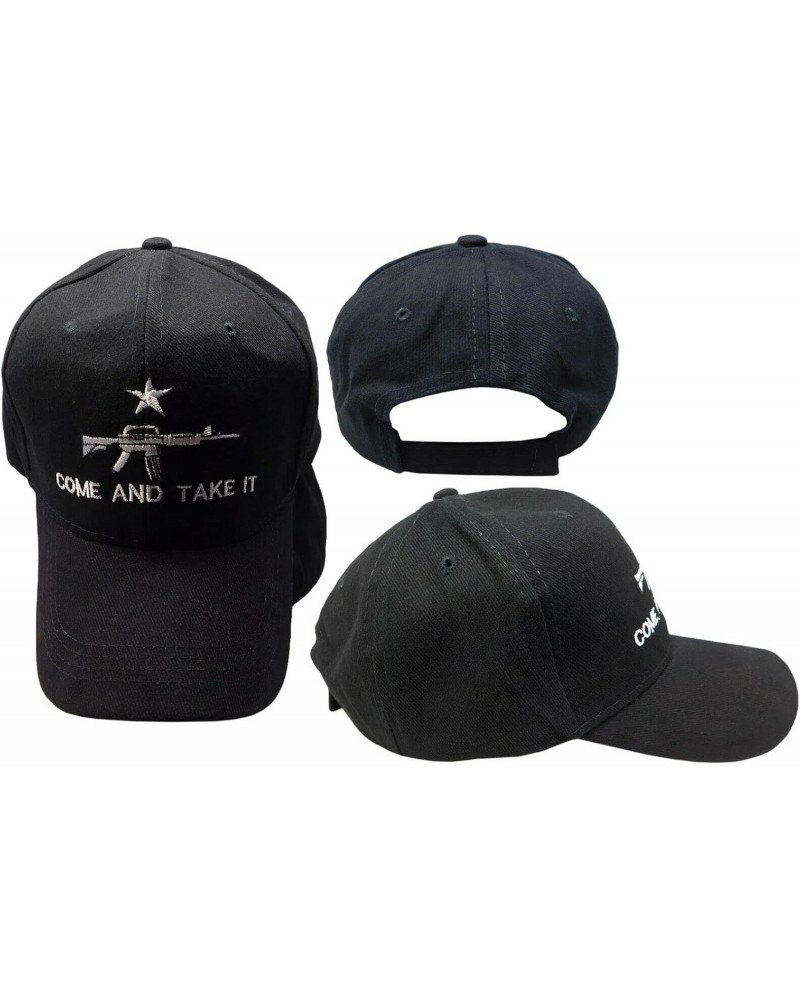 Dad Hat M-4 Come and Take It Cati Black Cotton Adjustable Embroidered Baseball Hat Cap $22.56 Baseball Caps