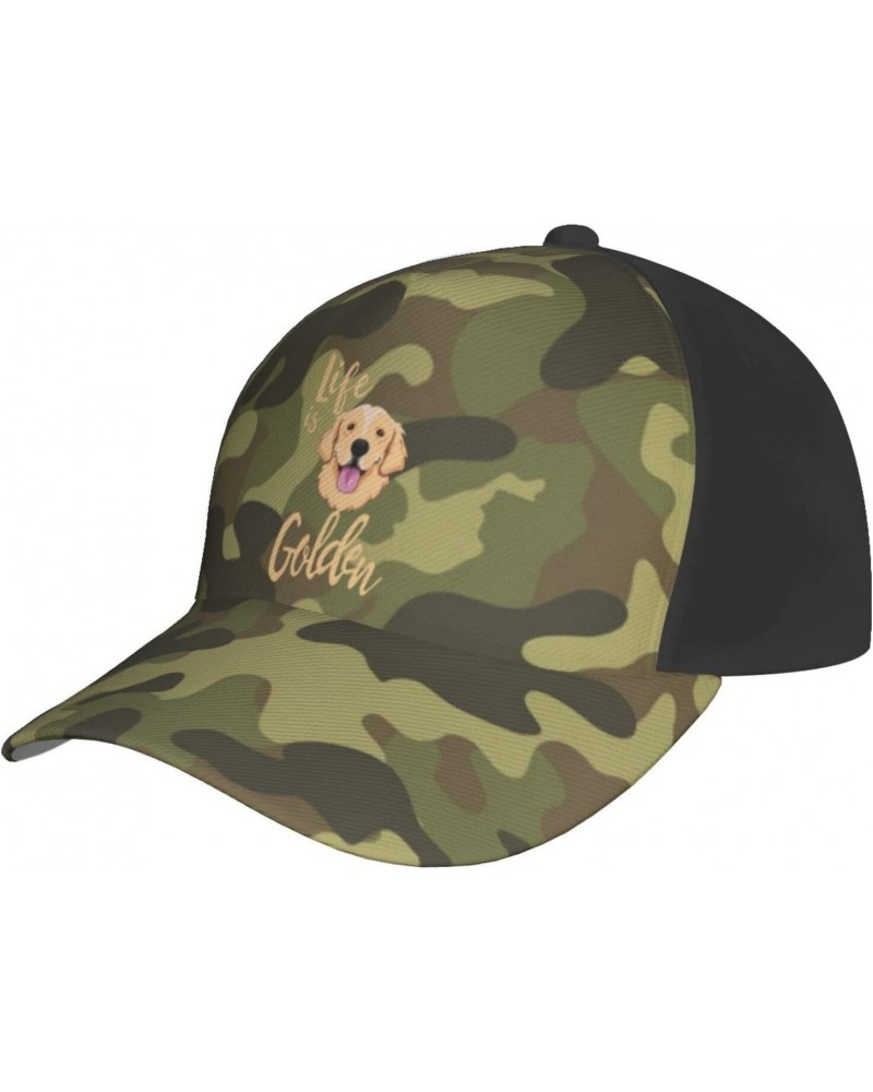 Life is Golden Baseball Cap Adjustable Men Women Tucker Dad Hat $16.92 Baseball Caps