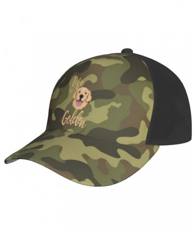 Life is Golden Baseball Cap Adjustable Men Women Tucker Dad Hat $16.92 Baseball Caps