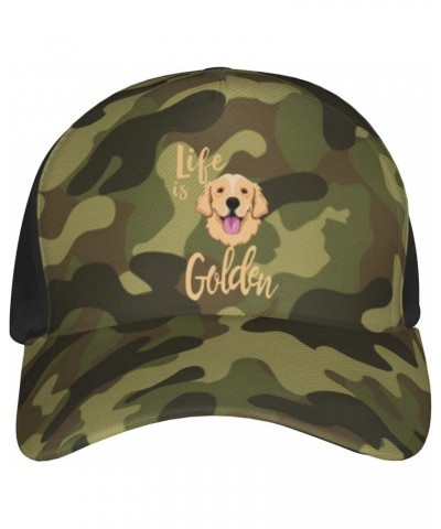 Life is Golden Baseball Cap Adjustable Men Women Tucker Dad Hat $16.92 Baseball Caps