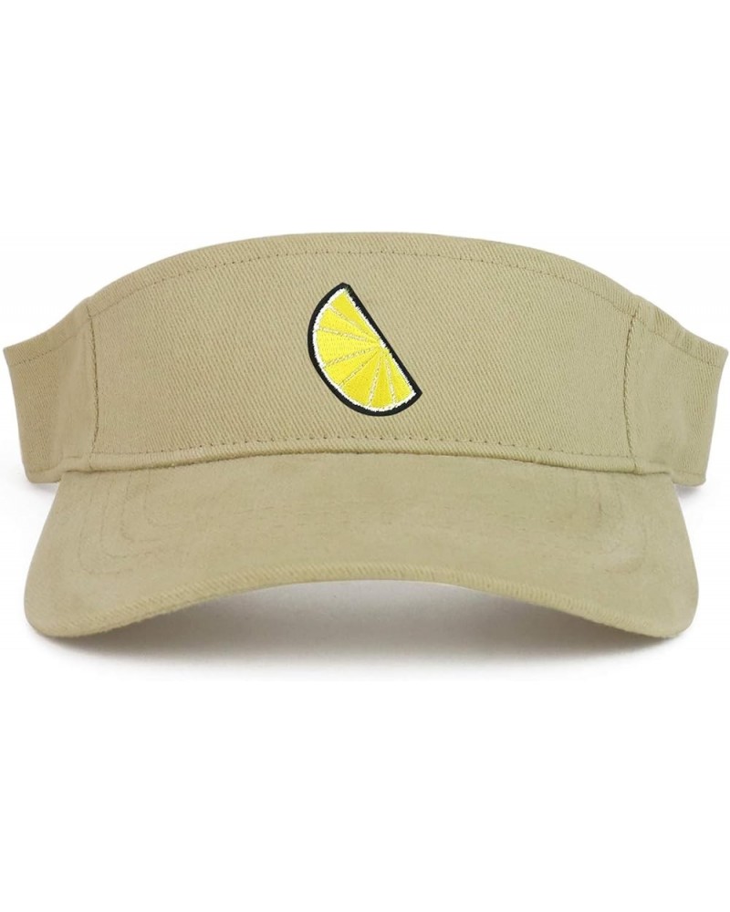 Lemon Patch Cotton Adjustable Visor Cap Khaki $11.75 Visors