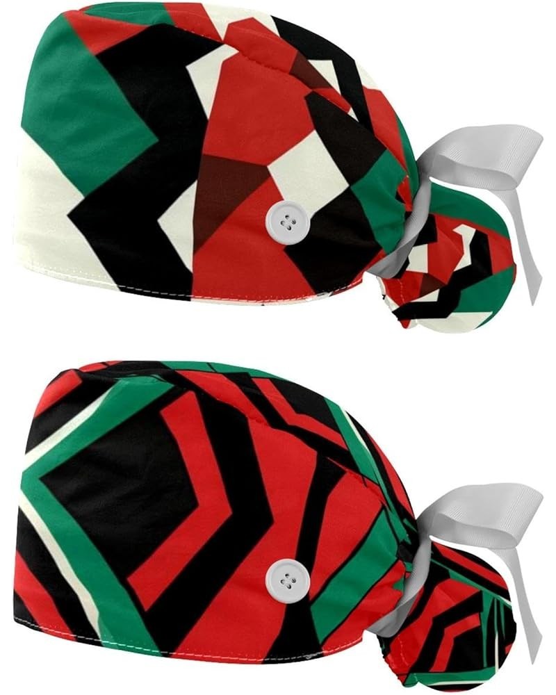 Palestinian Pattern Adjustable Working Cap with Sweatband Suitable for Men and Women Color 7 $9.01 Skullies & Beanies