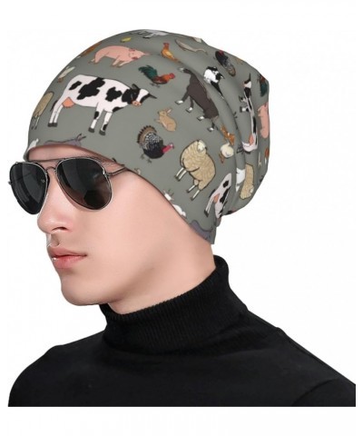 Cartoon Sports Ball Beanie Hat Warm Stretch Adult Knit Hat Lightweight Slouchy Skull Chemo Cap Headwear for Men Women Cartoon...