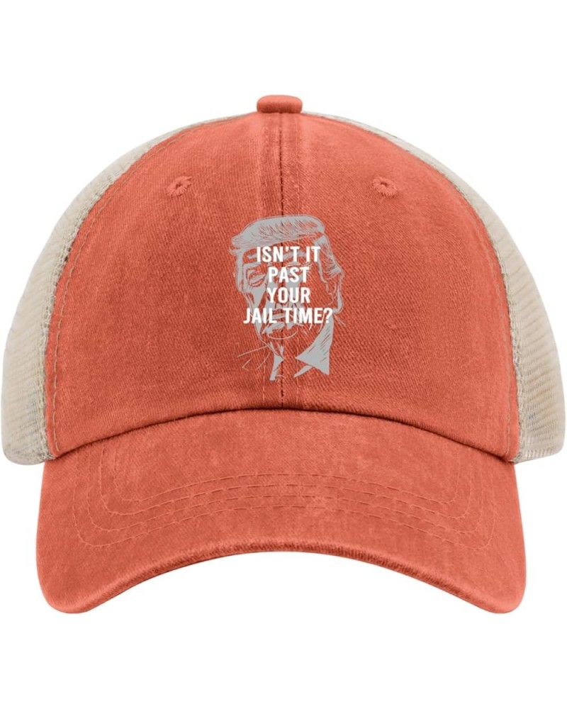 Isn't It Past Your Jail Time Trucker Hat Funny Golf Hats Gray02 Womens Sun Hat Gifts for Boyfriends Beach Caps Saffron02 $12....