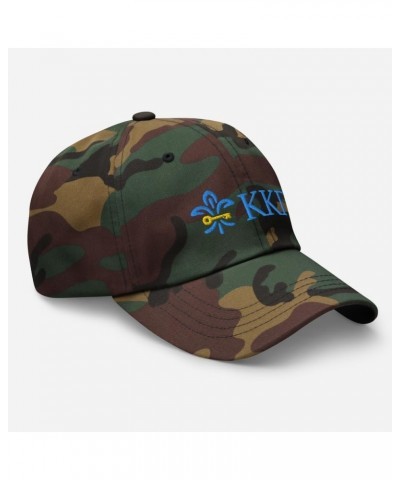 Kappa Kappa Gamma Sorority Classic Dad Hat - Premium Chino Cotton Twill Cap Green Camo Design 1 $17.19 Baseball Caps