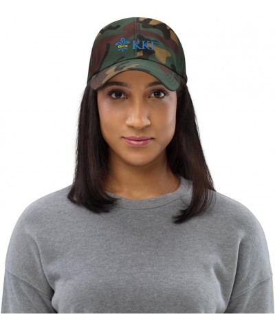 Kappa Kappa Gamma Sorority Classic Dad Hat - Premium Chino Cotton Twill Cap Green Camo Design 1 $17.19 Baseball Caps