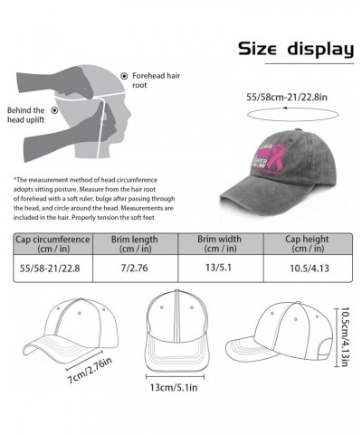 Daughteres Breast Cancer Awareness Ribbon Law Pink Hat Army Hat Pigment Black Womens Bucket Hat Gifts for Men Pigment Gray $1...