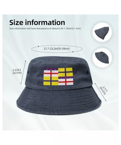 Flag of Emilia Bucket Hat for Women Men Summer Travel Sun Hat Outdoor Cap Funny Bucket Hats Navy Blue $13.48 Bucket Hats