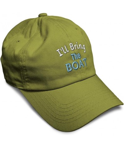 Soft Baseball Cap I'll Bring The Boat Cotton Dad Hats for Men & Women Olive Green $15.00 Baseball Caps