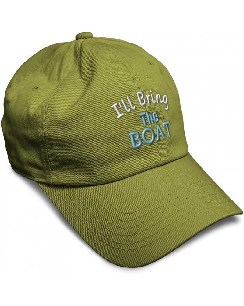 Soft Baseball Cap I'll Bring The Boat Cotton Dad Hats for Men & Women Olive Green $15.00 Baseball Caps