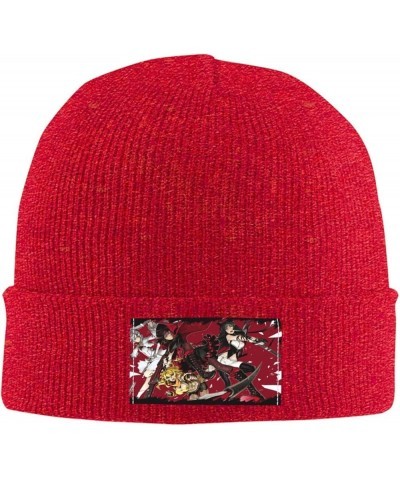 RWBYS Beanie Hat Slouchy Knit Skull Cap Winter Stocking Hats for Women and Men Black Red $11.33 Skullies & Beanies